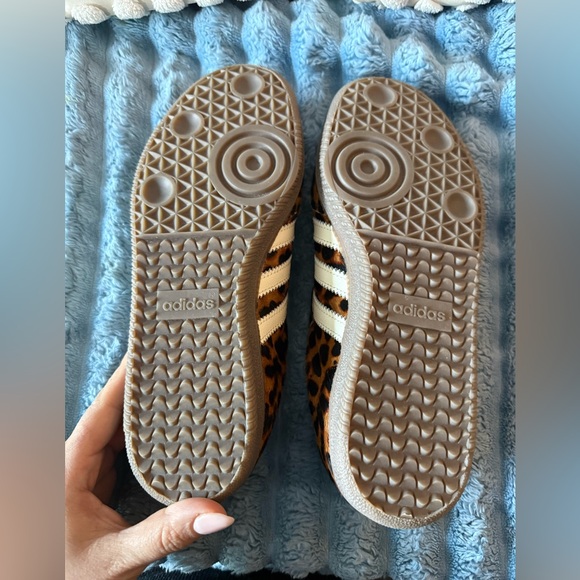 Adidas OG Sambas Leopard Print Sneakers with Red and White Details - Picture 6 of 8